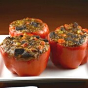 Lentil Short Rib Stuffed Peppers.