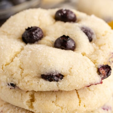A stack of cookies.