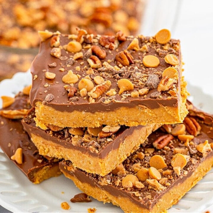 Easy No Bake Peanut Butter Bars - Kitchen Divas