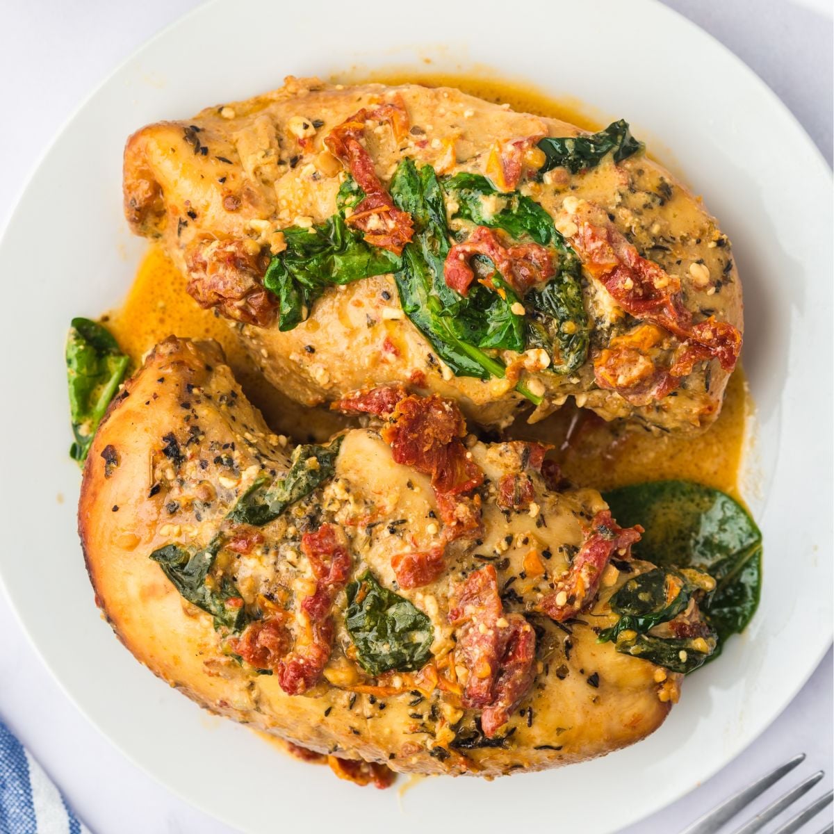 Slow Cooker Tuscan Chicken