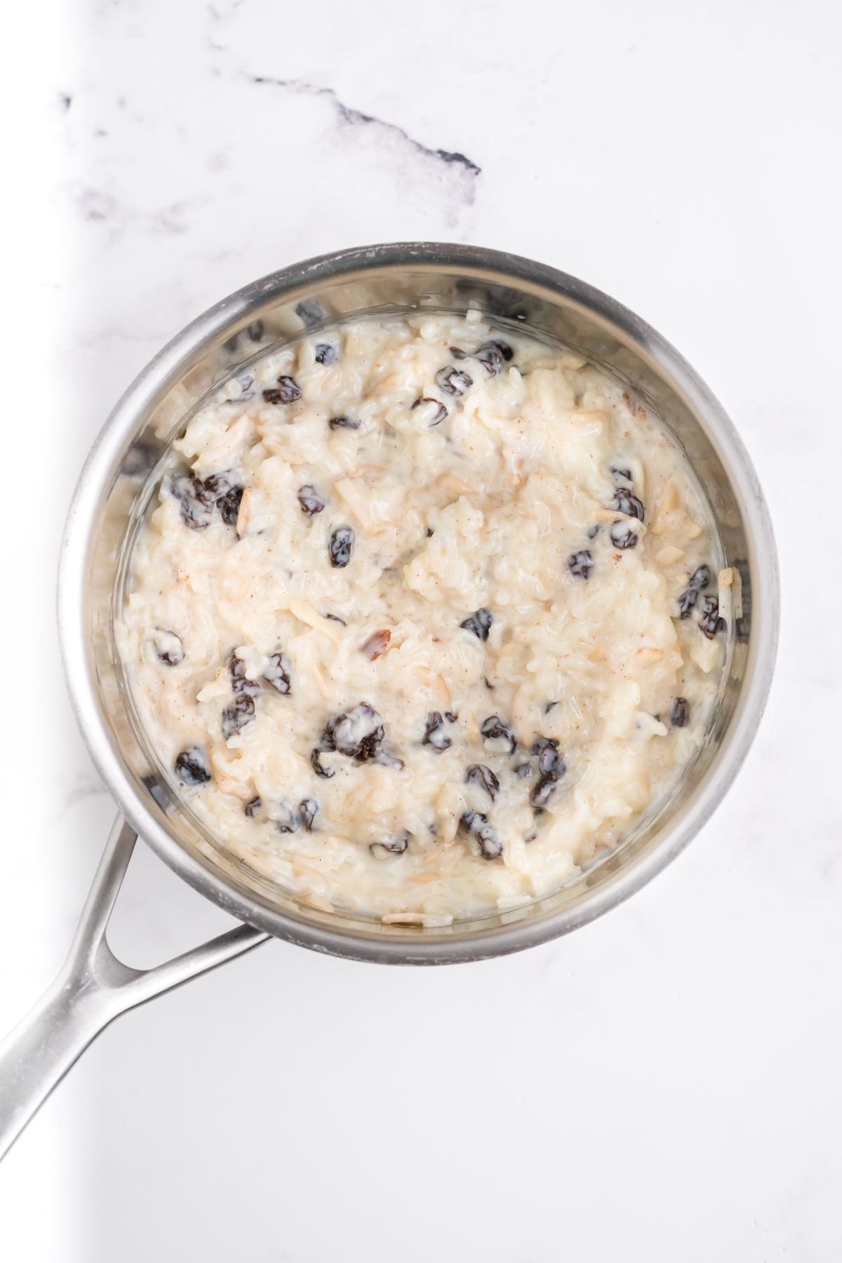 All ingredients are mixed in after cooked in a pot.