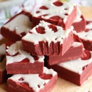 Easy Red Velvet Fudge.