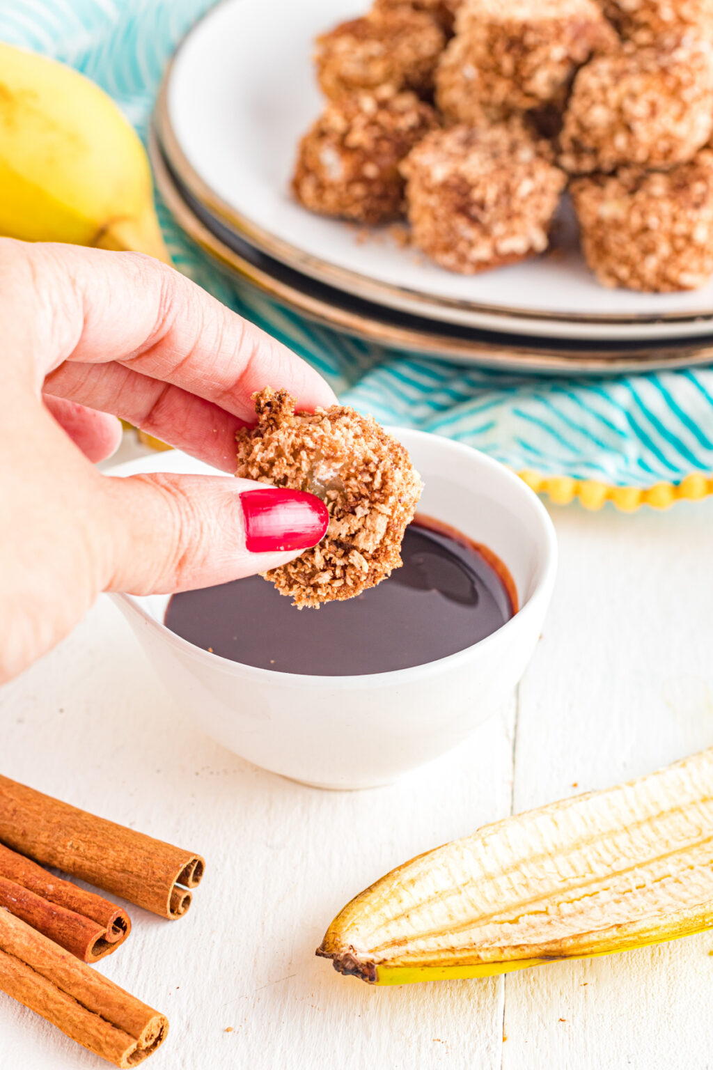 Air Fryer Banana Fritters Kitchen Divas