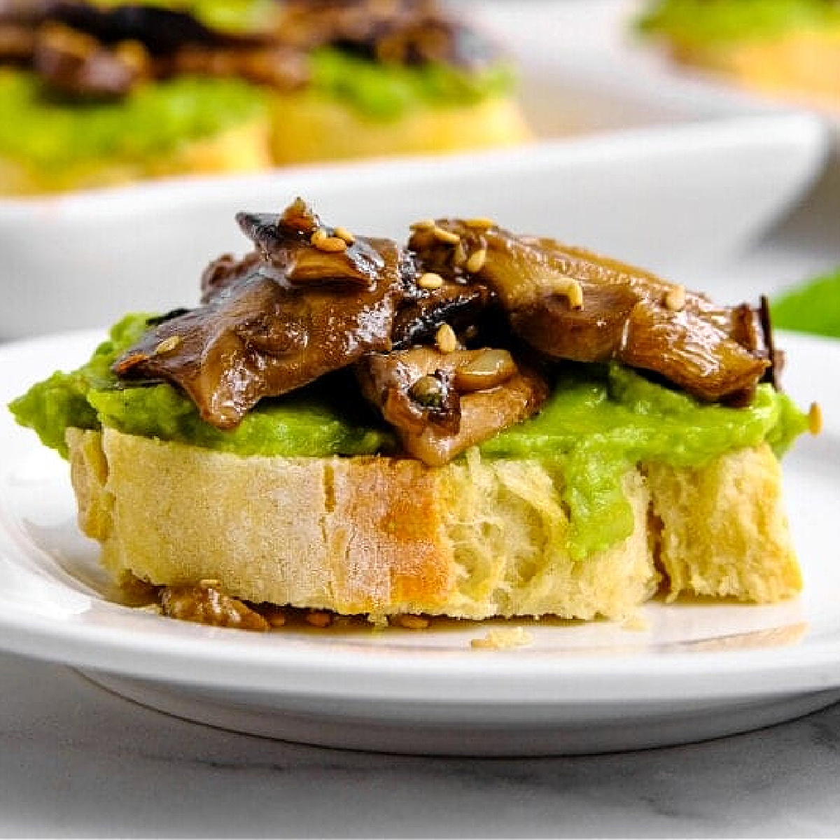 Mushrooms Avocado Toast