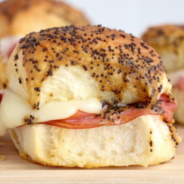 Air Fryer Ham and Cheese Sliders