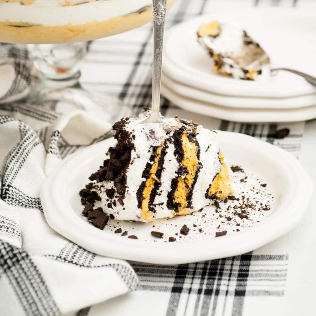 Plate of Easy Pumpkin Trifle