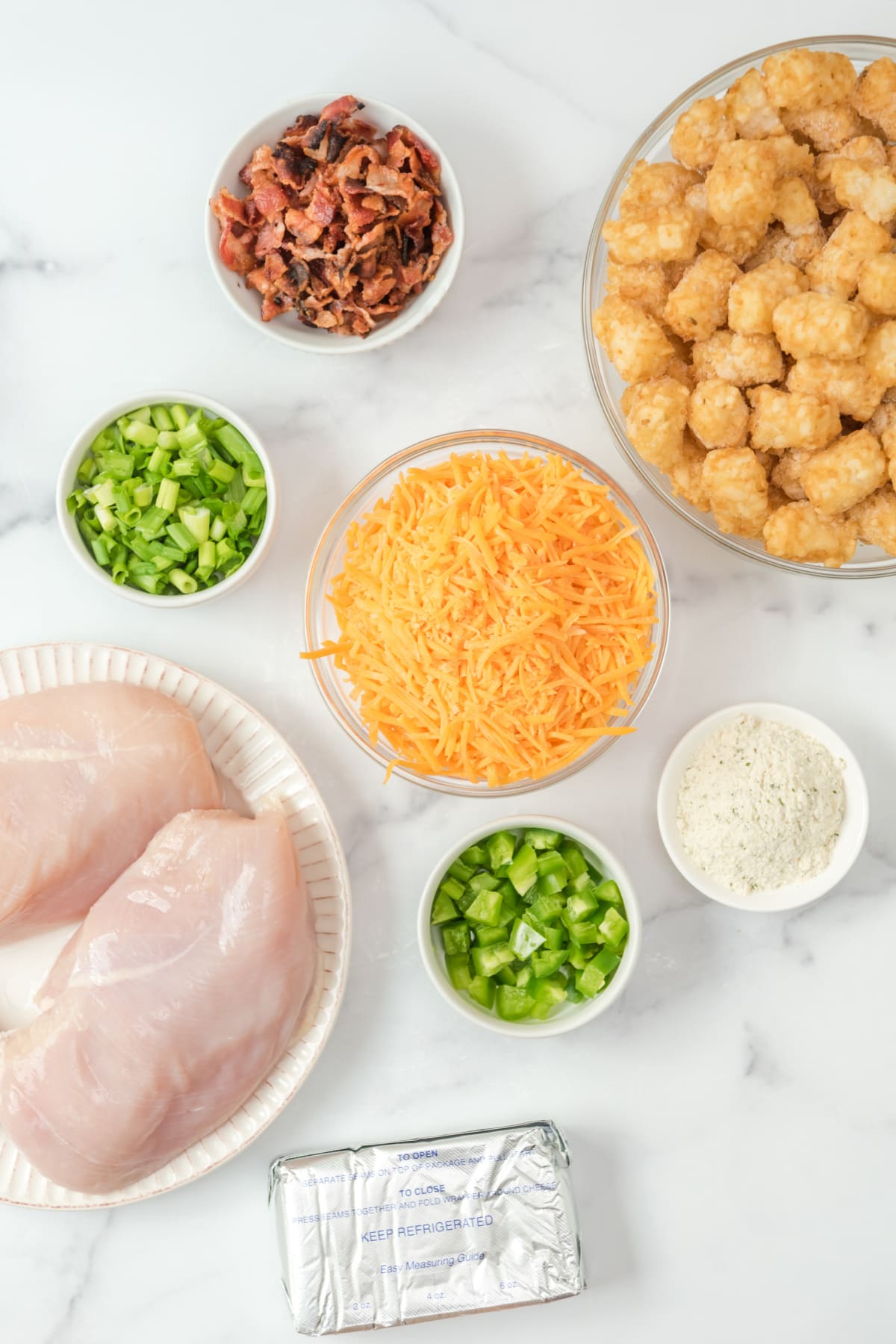 Slow Cooker Chicken Bacon Ranch Tater Tot Casserole Kitchen Divas