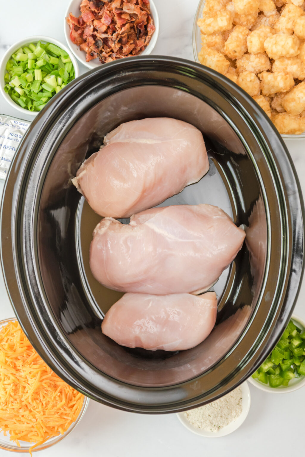 Slow Cooker Chicken Bacon Ranch Tater Tot Casserole Kitchen Divas
