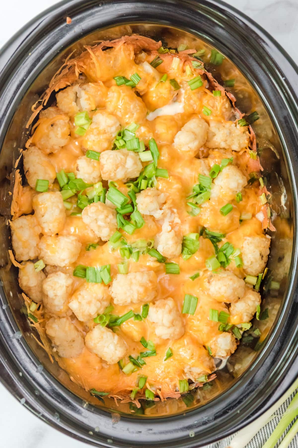 Slow Cooker Chicken Bacon Ranch Tater Tot Casserole Kitchen Divas