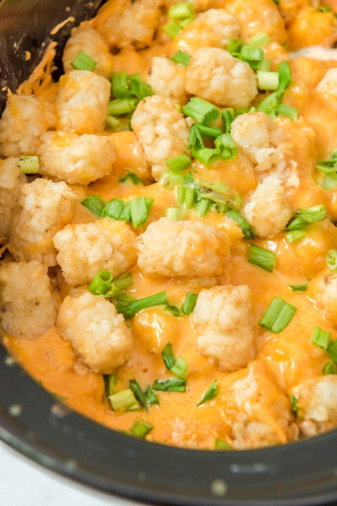 Slow Cooker Chicken Bacon Ranch Tater Tot Casserole Kitchen Divas
