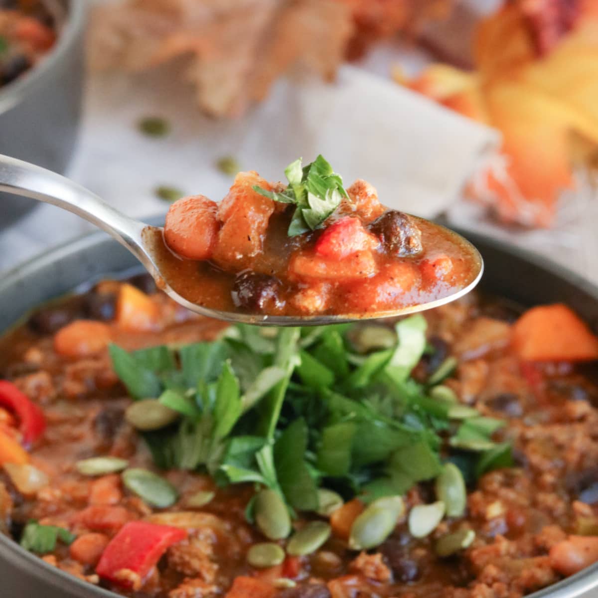 Spoonful of Pumpkin Chili