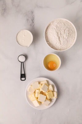 Overhead photo of all the ingredients.