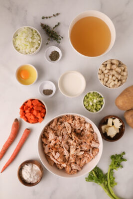 Overhead photo of all the ingredients.