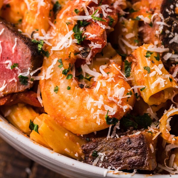 Steak and Shrimp Pasta Kitchen Divas