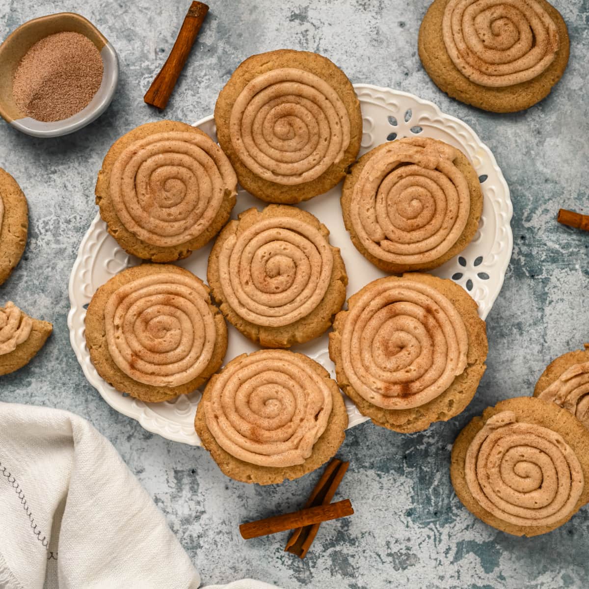 plate of Churro Cookies 