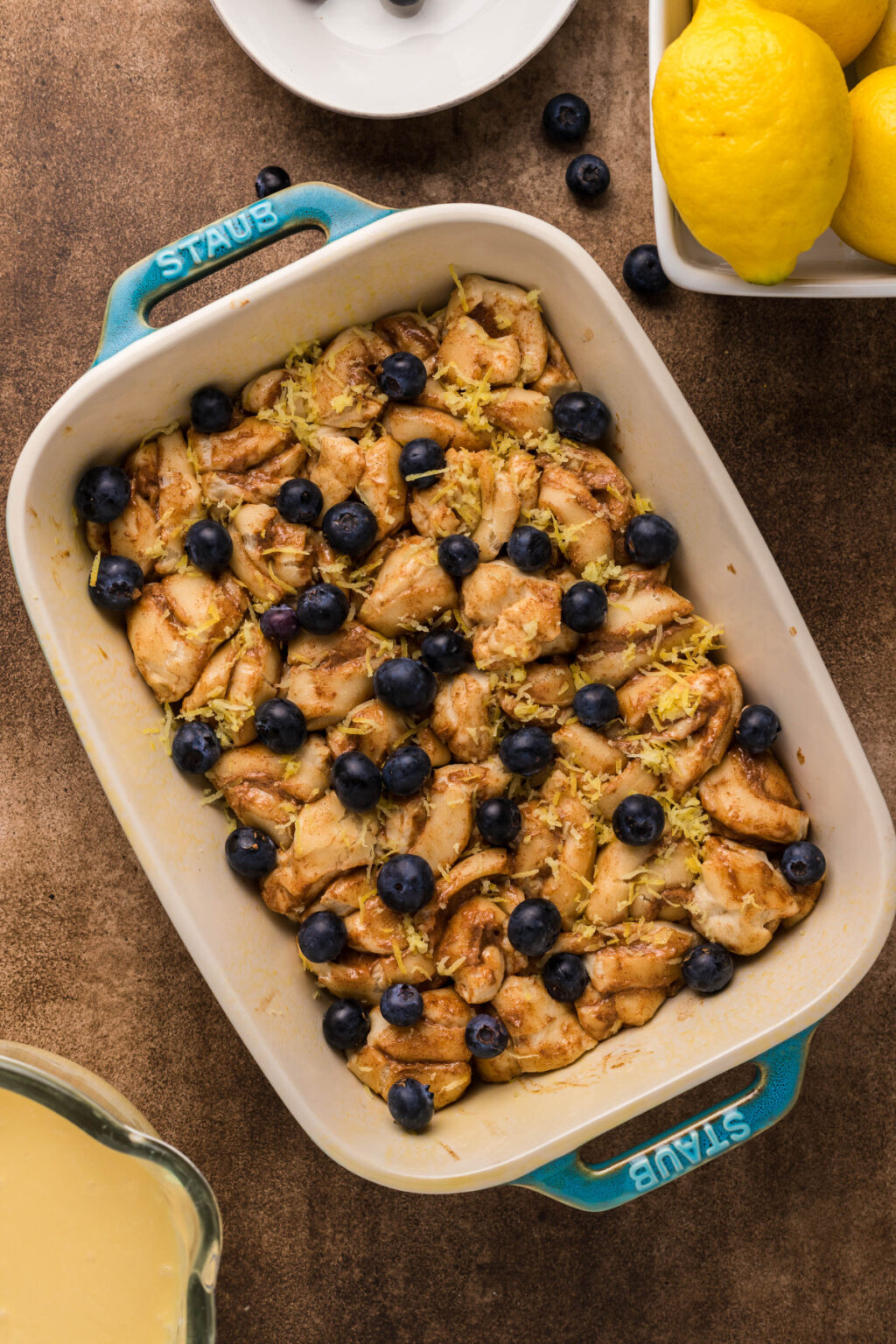 Canned Cinnamon Rolls with Heavy Cream and Blueberries Kitchen Divas