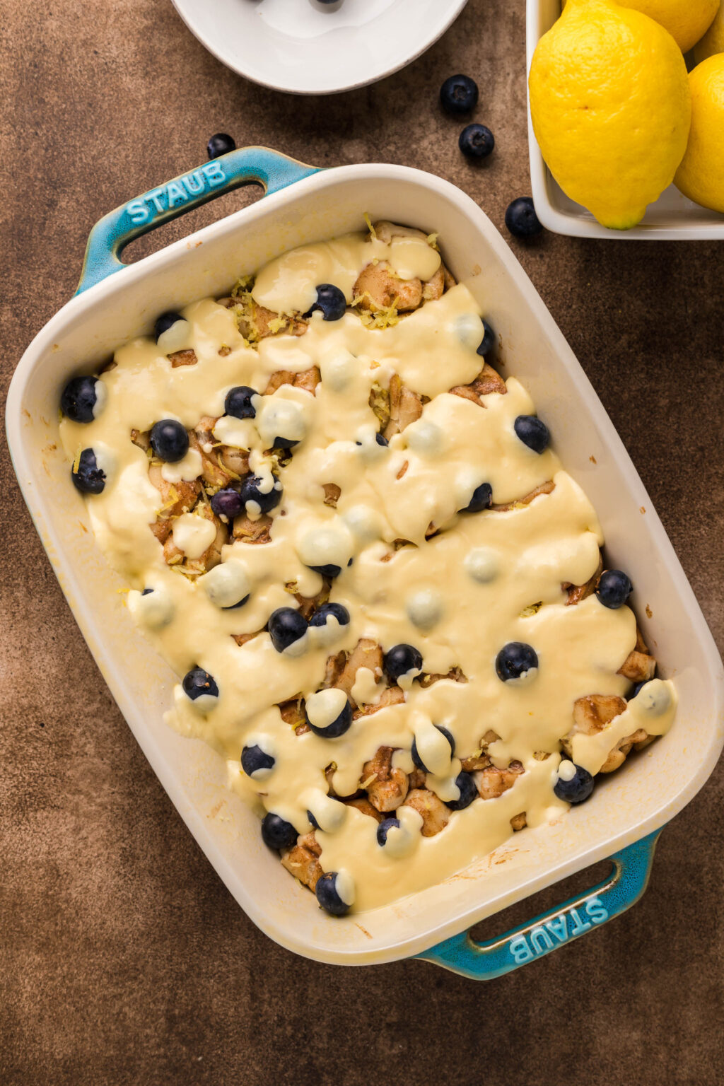 Canned Cinnamon Rolls with Heavy Cream and Blueberries Kitchen Divas