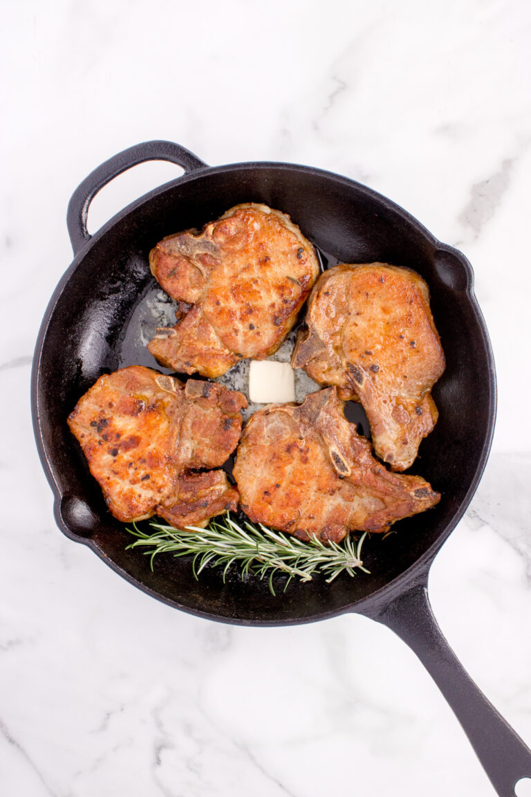 How to Reverse Sear Pork Chops - Kitchen Divas