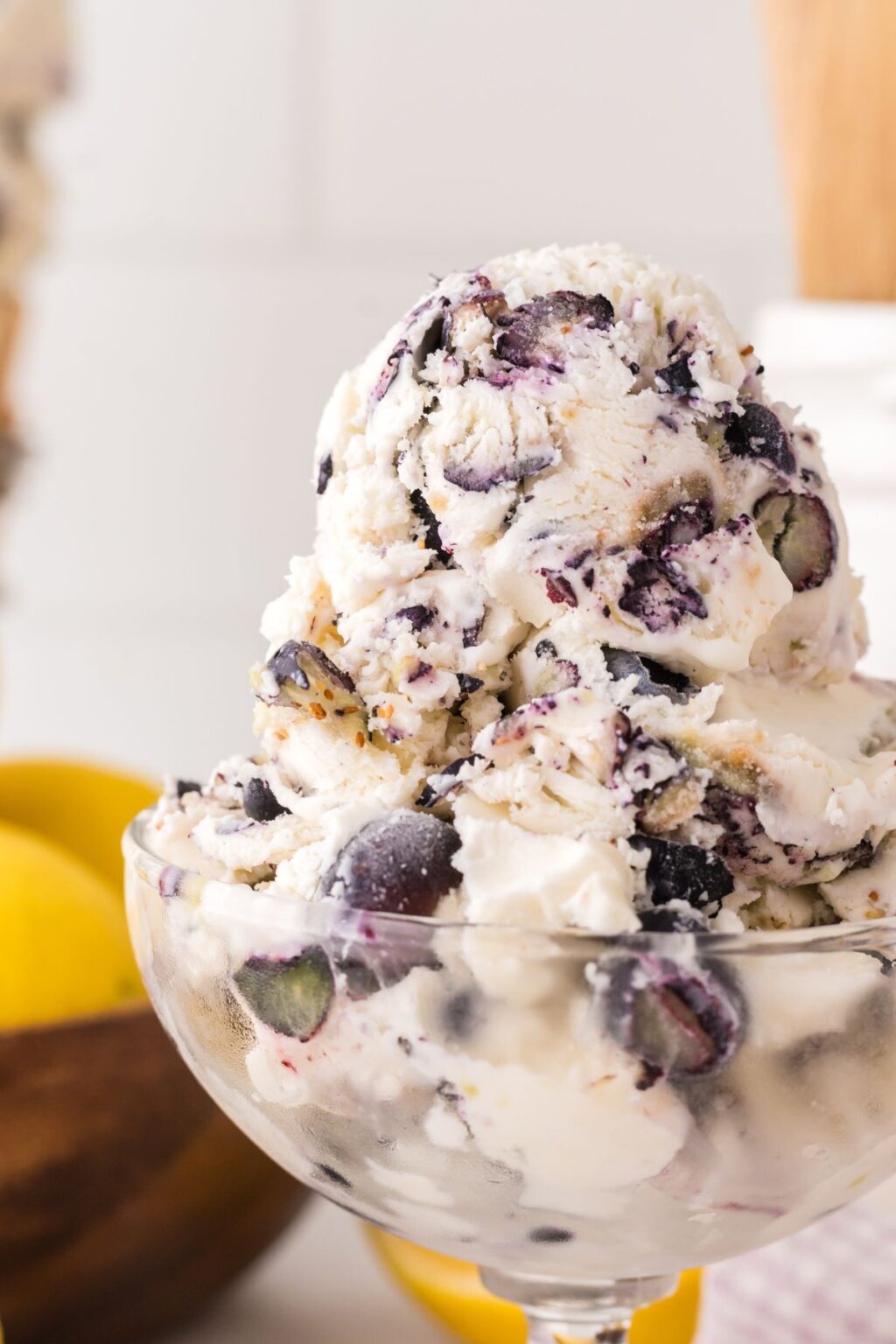 Lemon Blueberry Ice Cream - Kitchen Divas