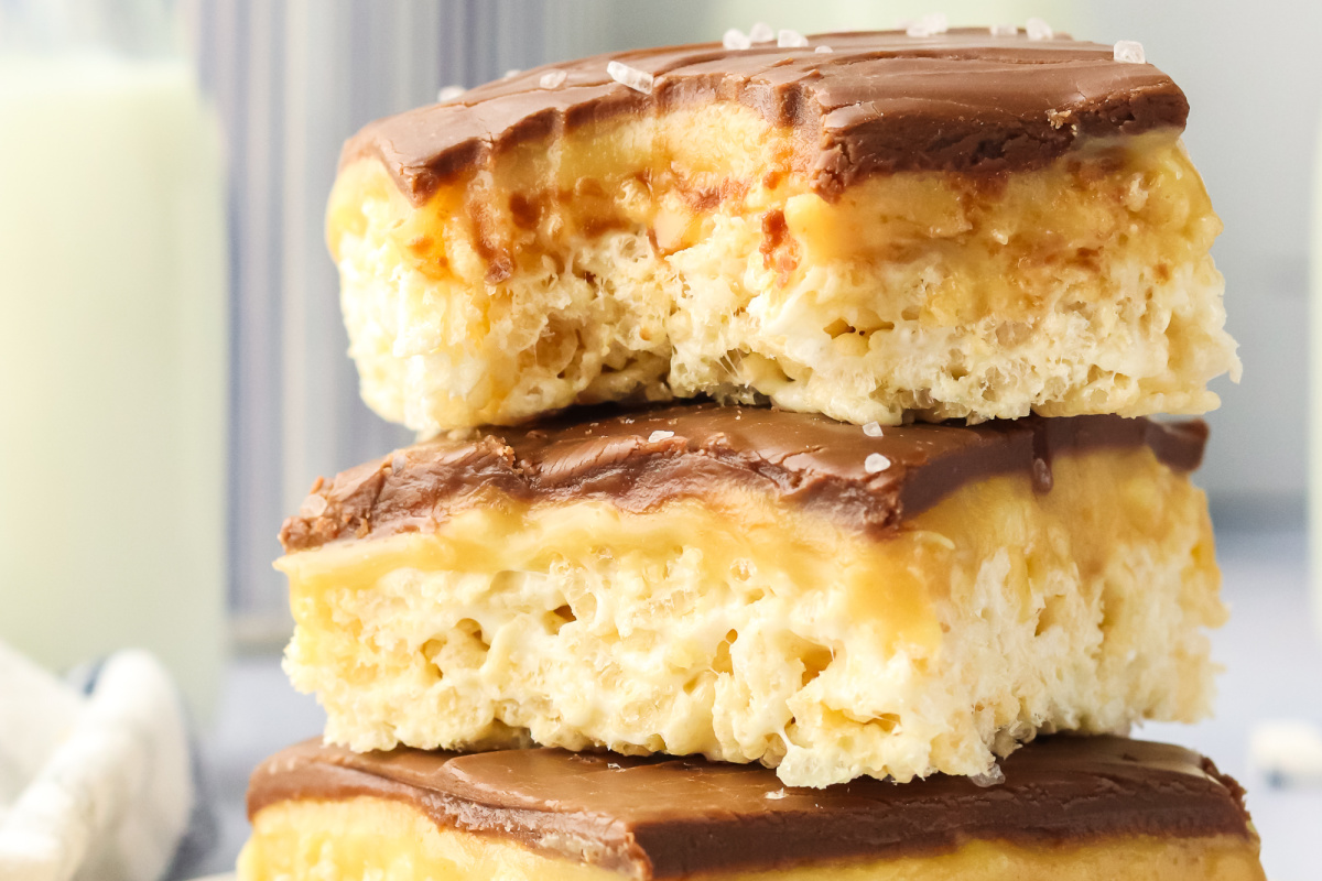 A pile of treats with top one missing a bite.