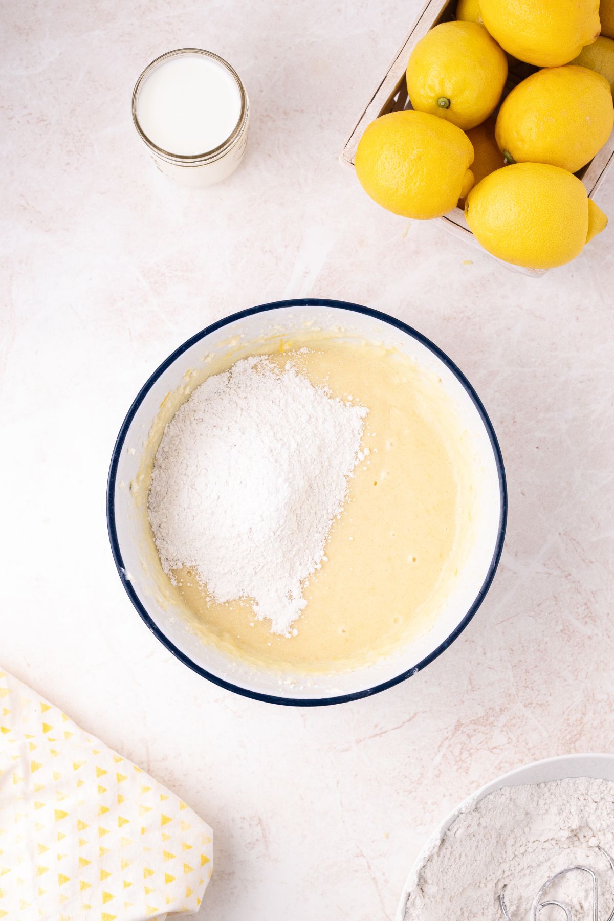 Both mixtures combined in a bowl.