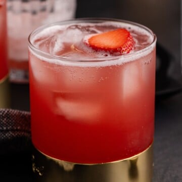 Love bug cocktail in a gllass.