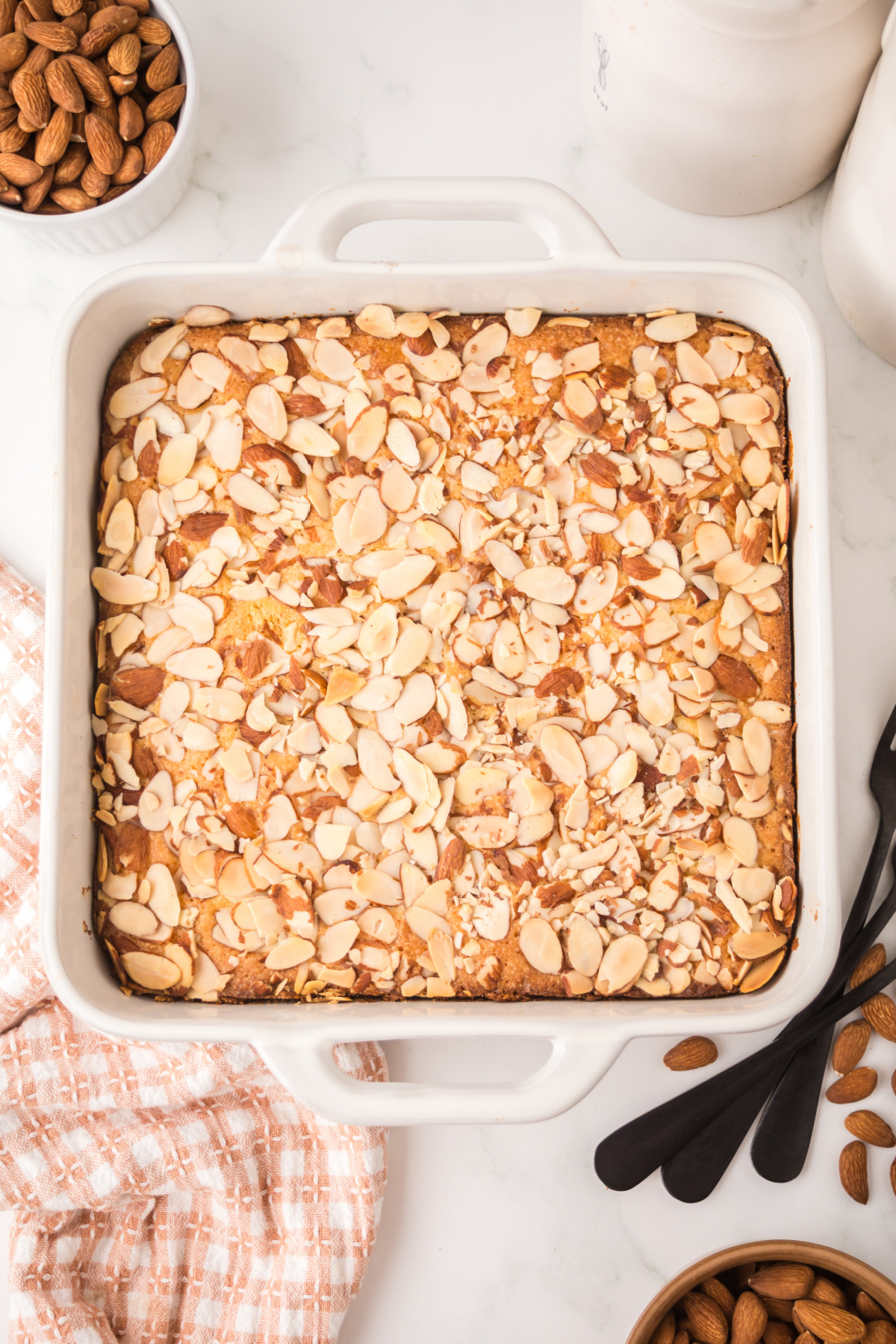 Cookie bar cooked and cooling.