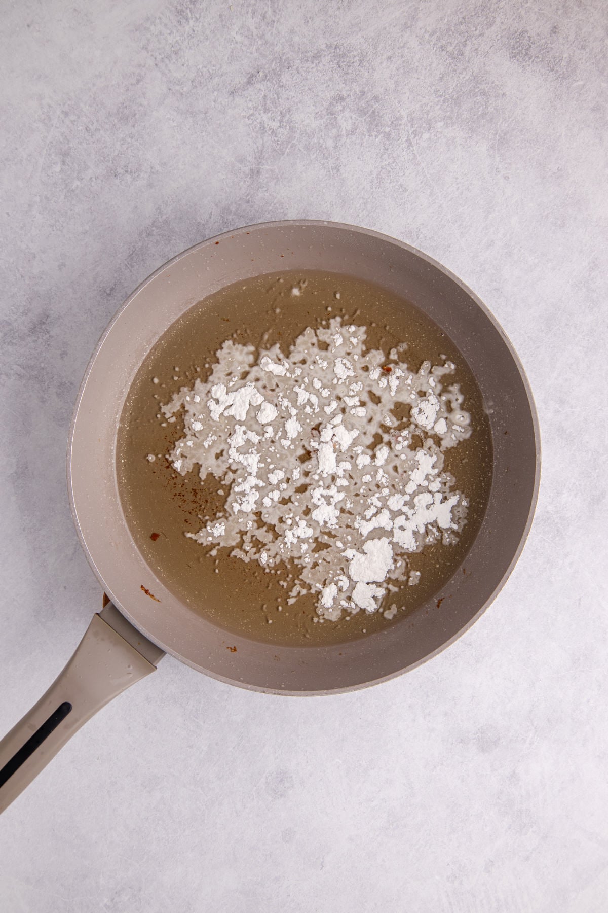 Flour added to the bacon grease. 