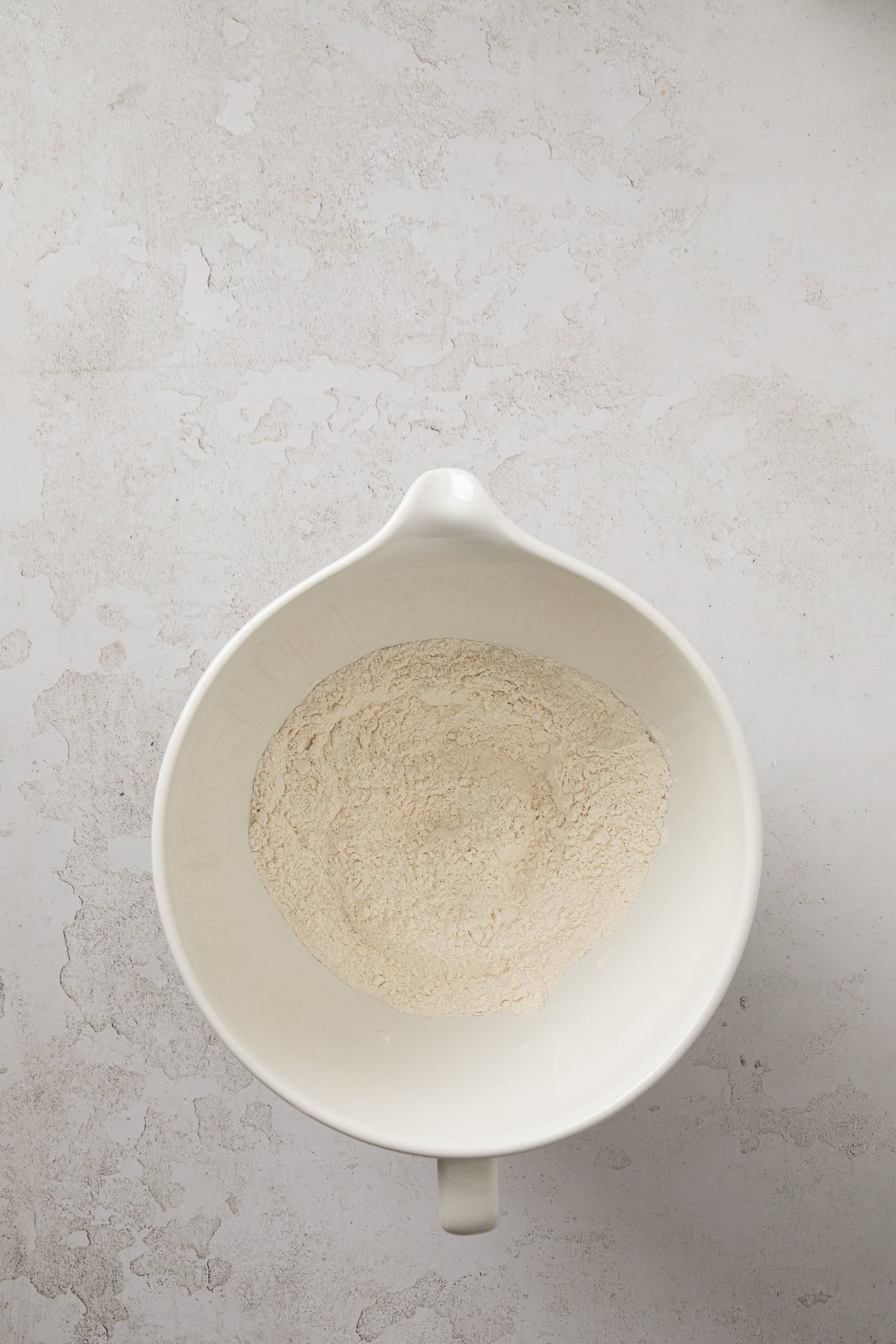 Dry ingredients to the bowl.