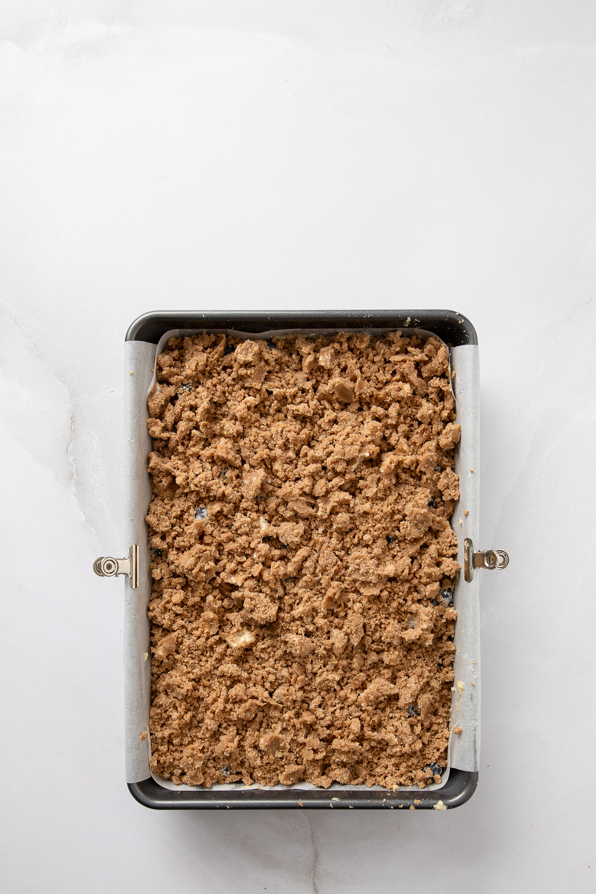 Streusel over the top of the better.