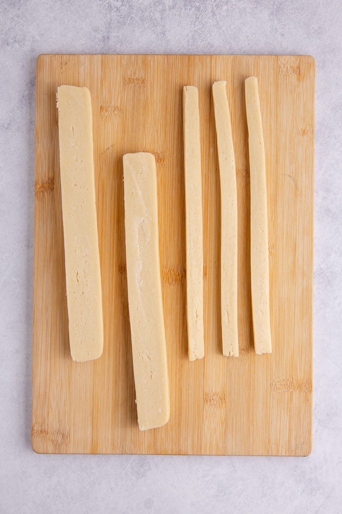 One of the logs being sliced into strips.