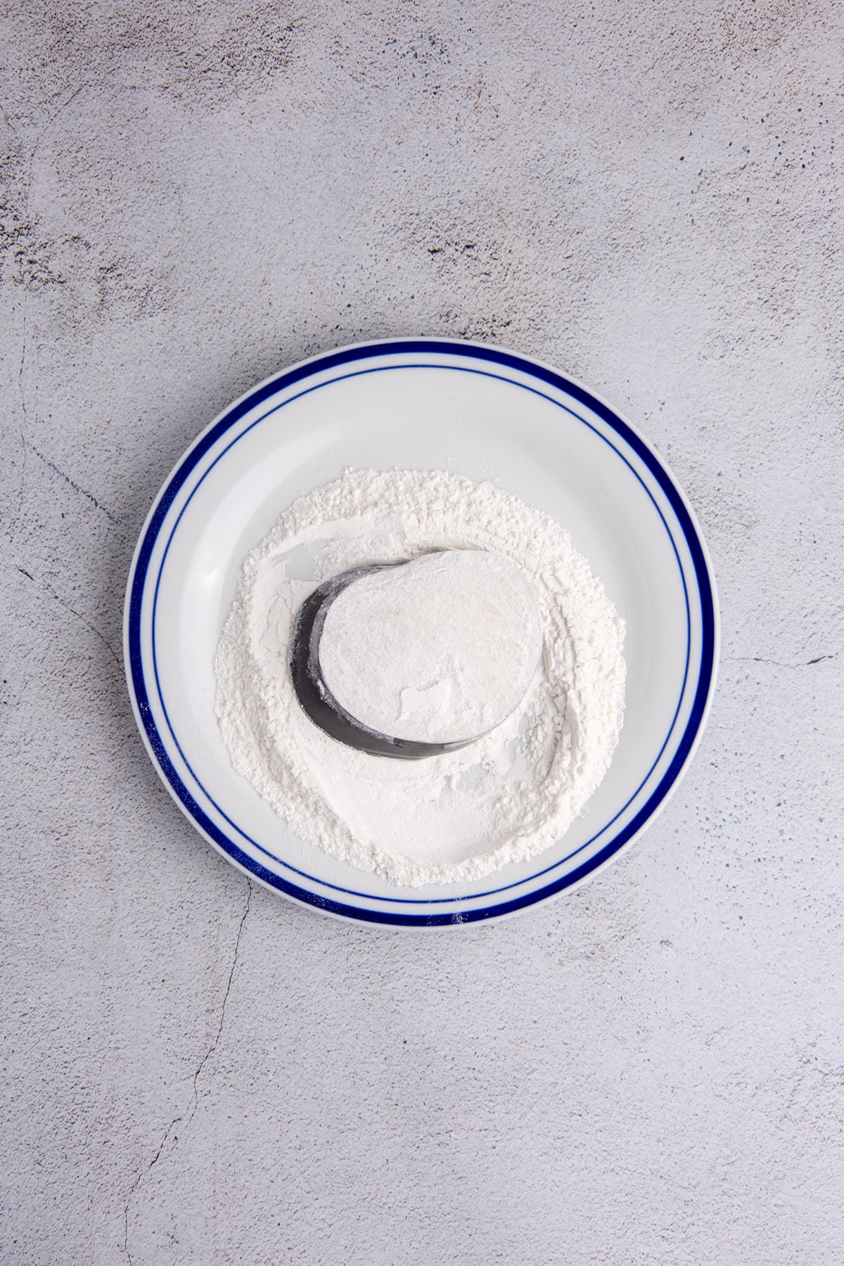 Eggplant coated with flour.