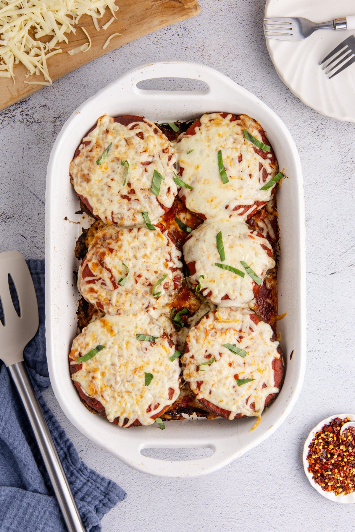 Casserole cooked and cooling.