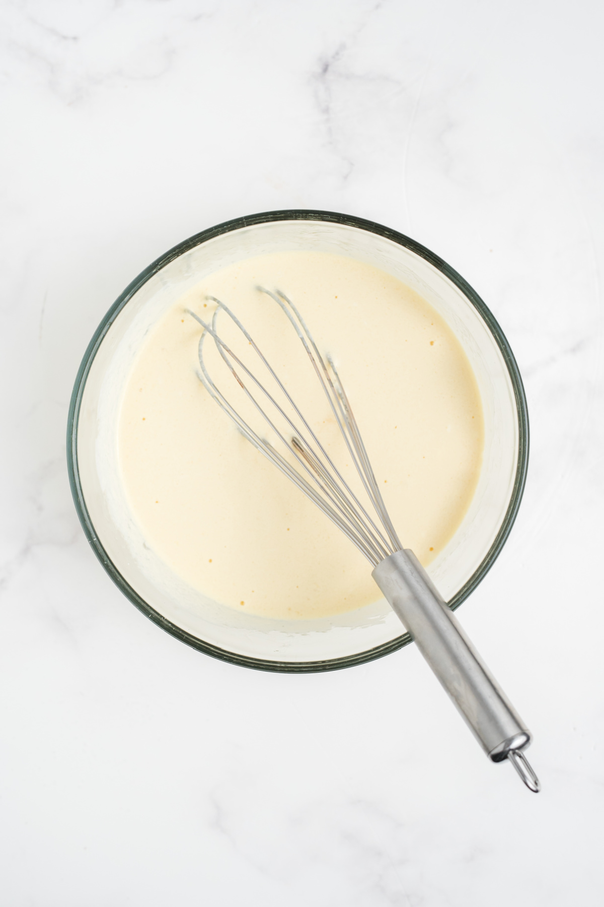 All the ingredients in a mixing bowl