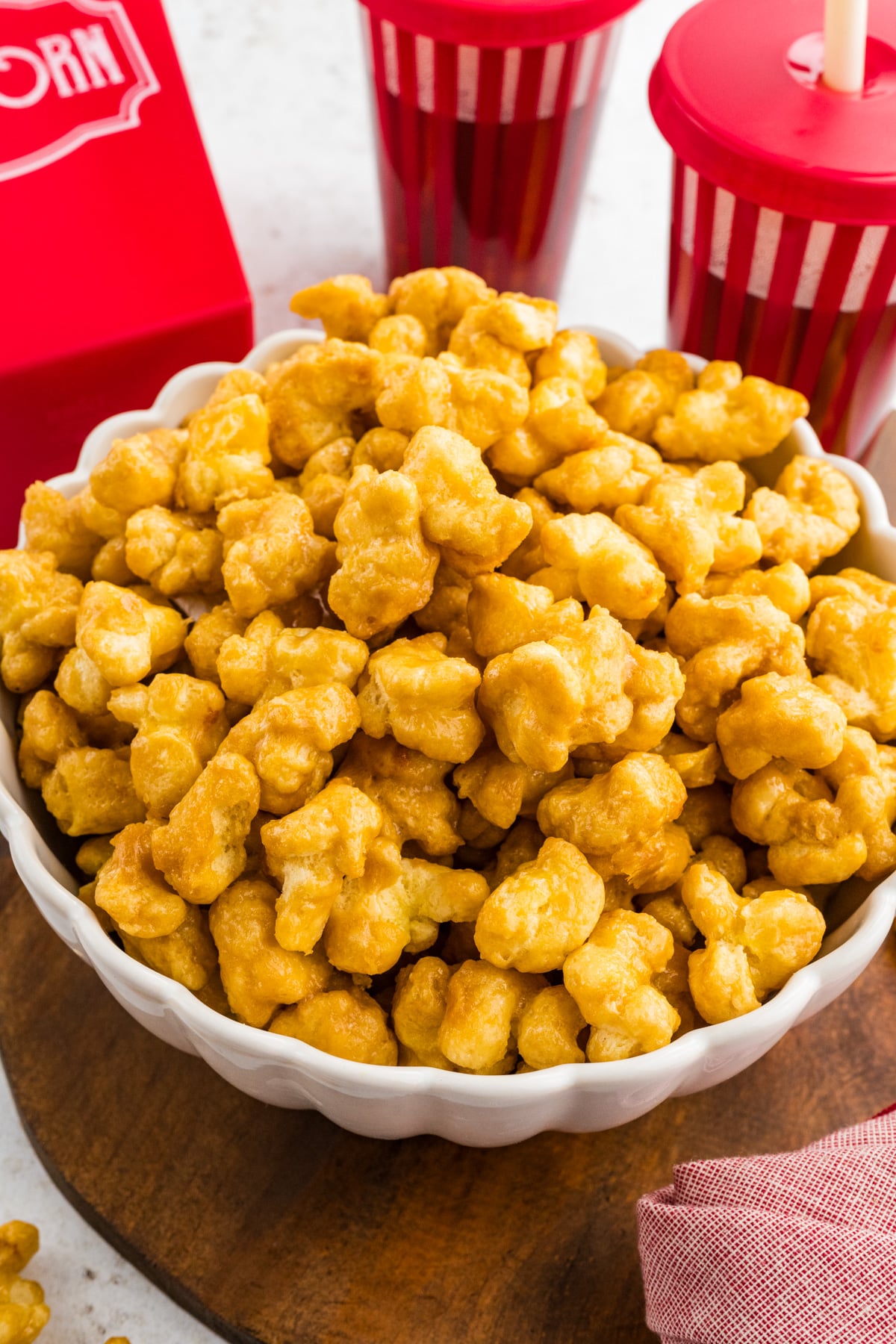 A bowl of finished beaver nuggets.