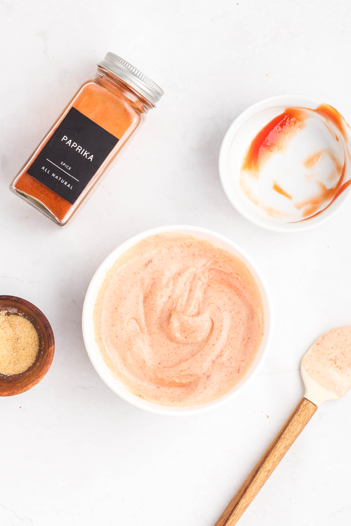 All ingredients stirred in the bowl.