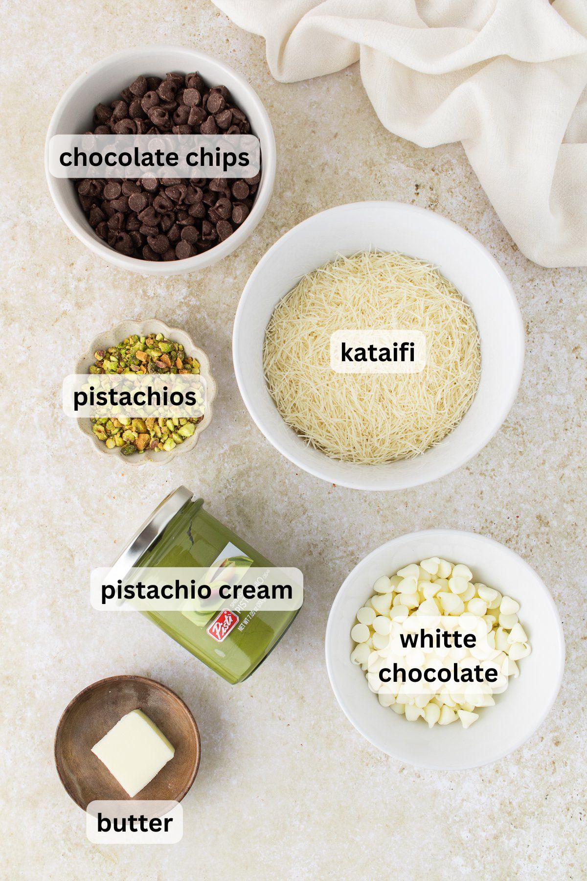 Ingredients to make these truffles on a table.