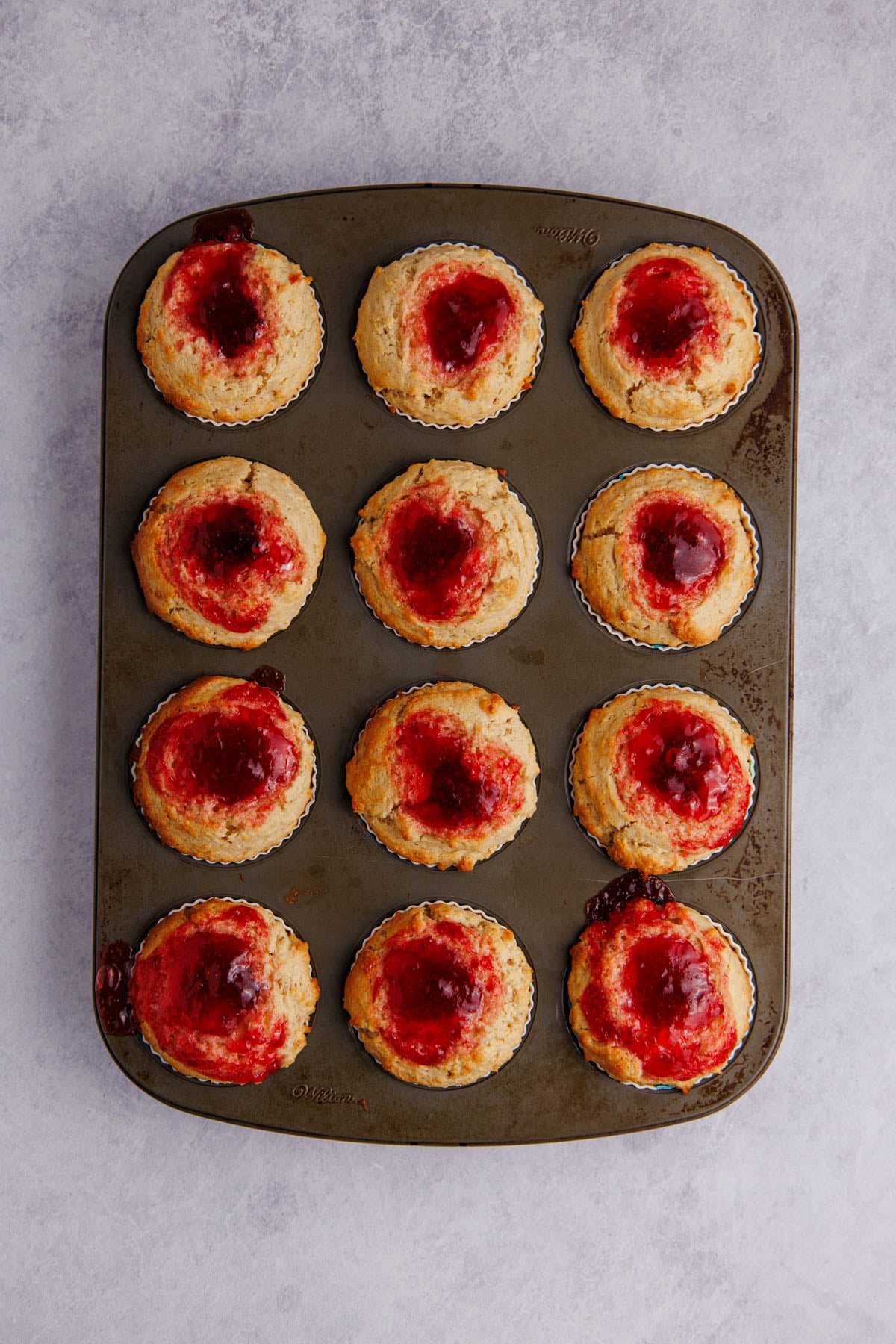 The muffins cooked until golden brown.