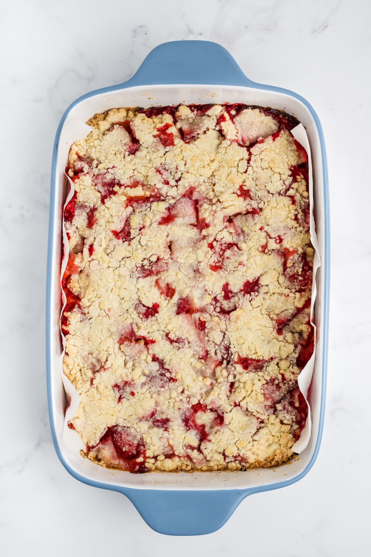 The completed bars baked and cooling.