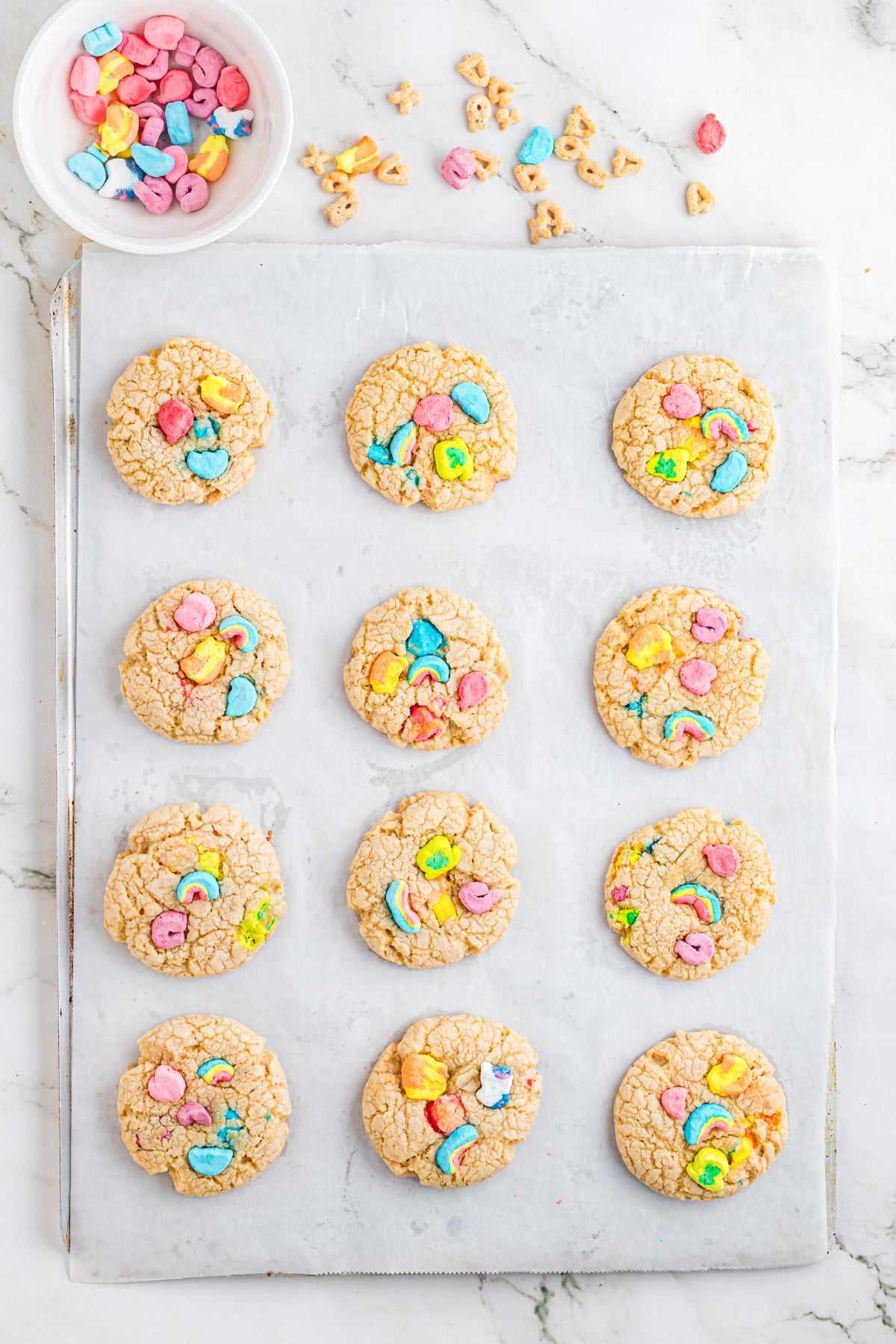 Cookies baked until golden brown.