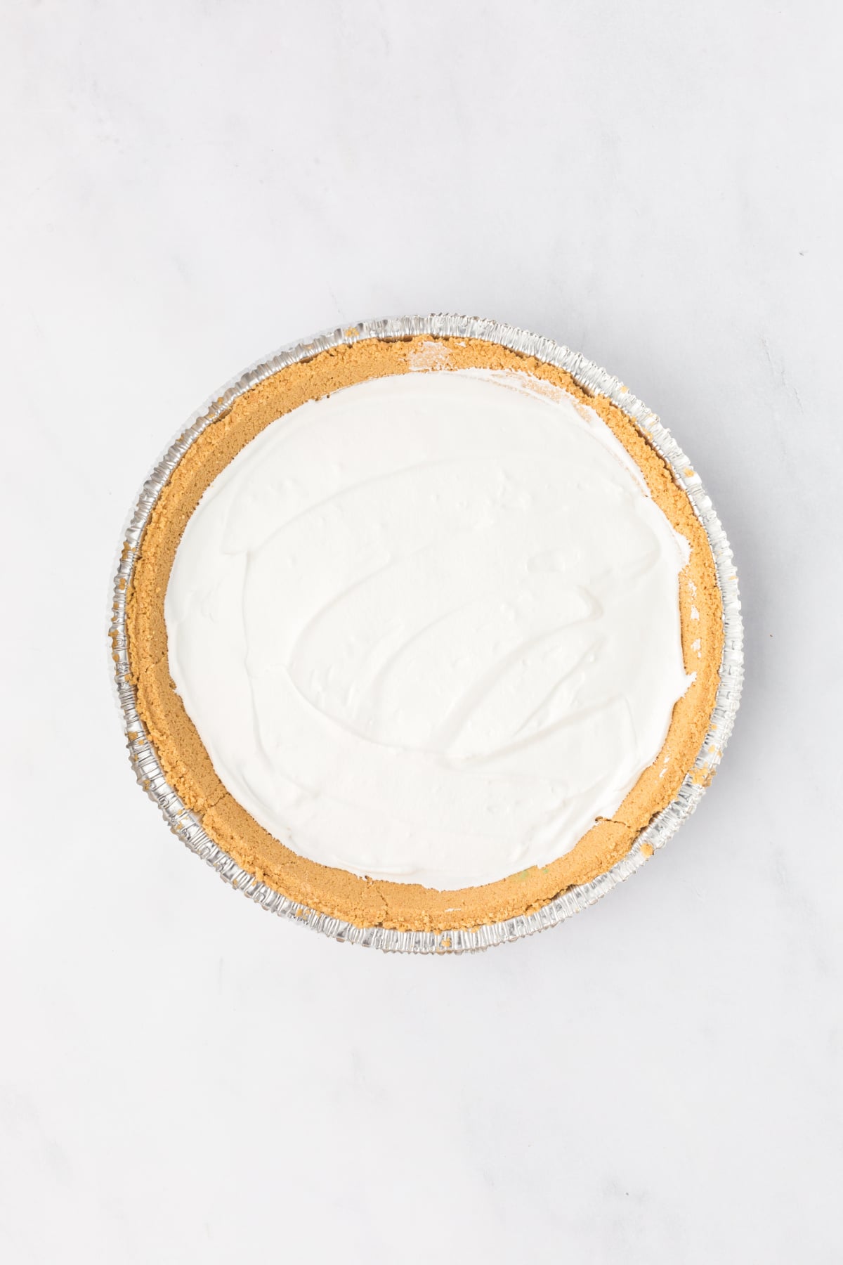 Cool Whip layer on the blue layer of Jello.