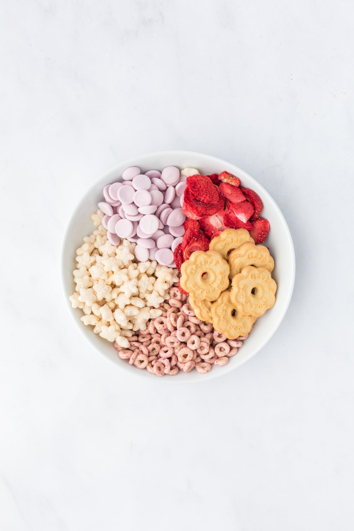 All of the ingredients in a bowl.