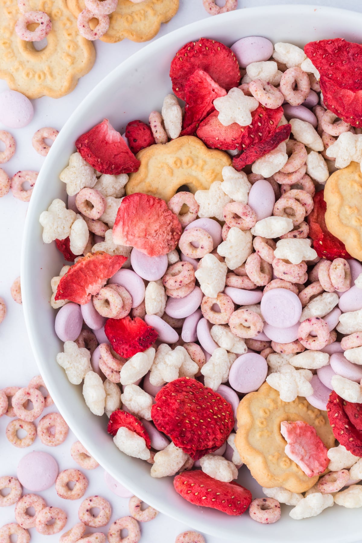 A big bowl of trail mix.