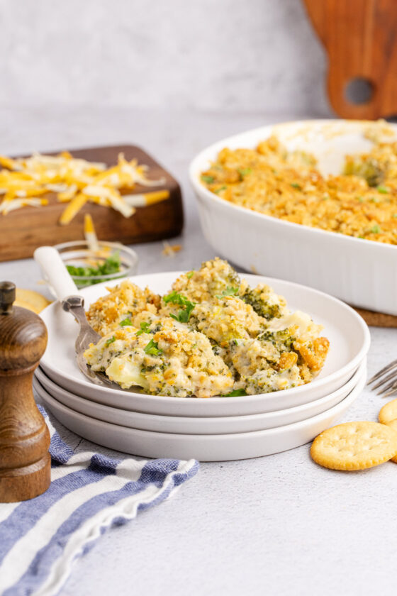 Brocolli Rizz Broccoli Casserole with Ritz Crackers - Kitchen Divas