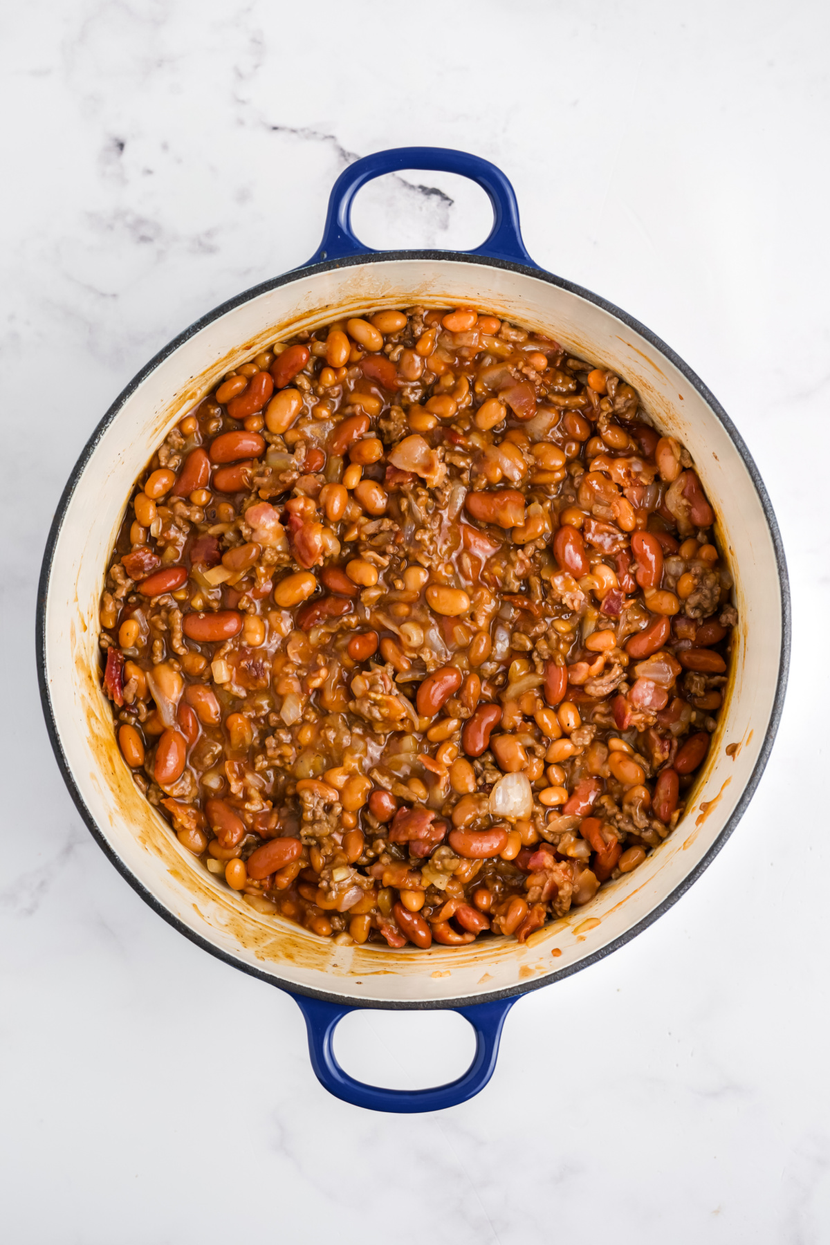 The remaining ingredients added to the pot.