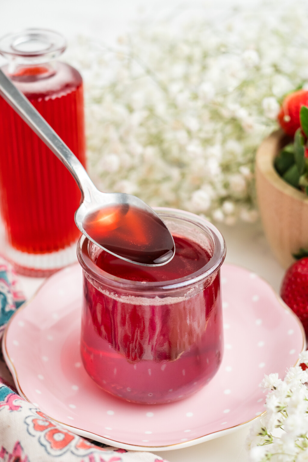 Strawberry Simple Syrup - Kitchen Divas