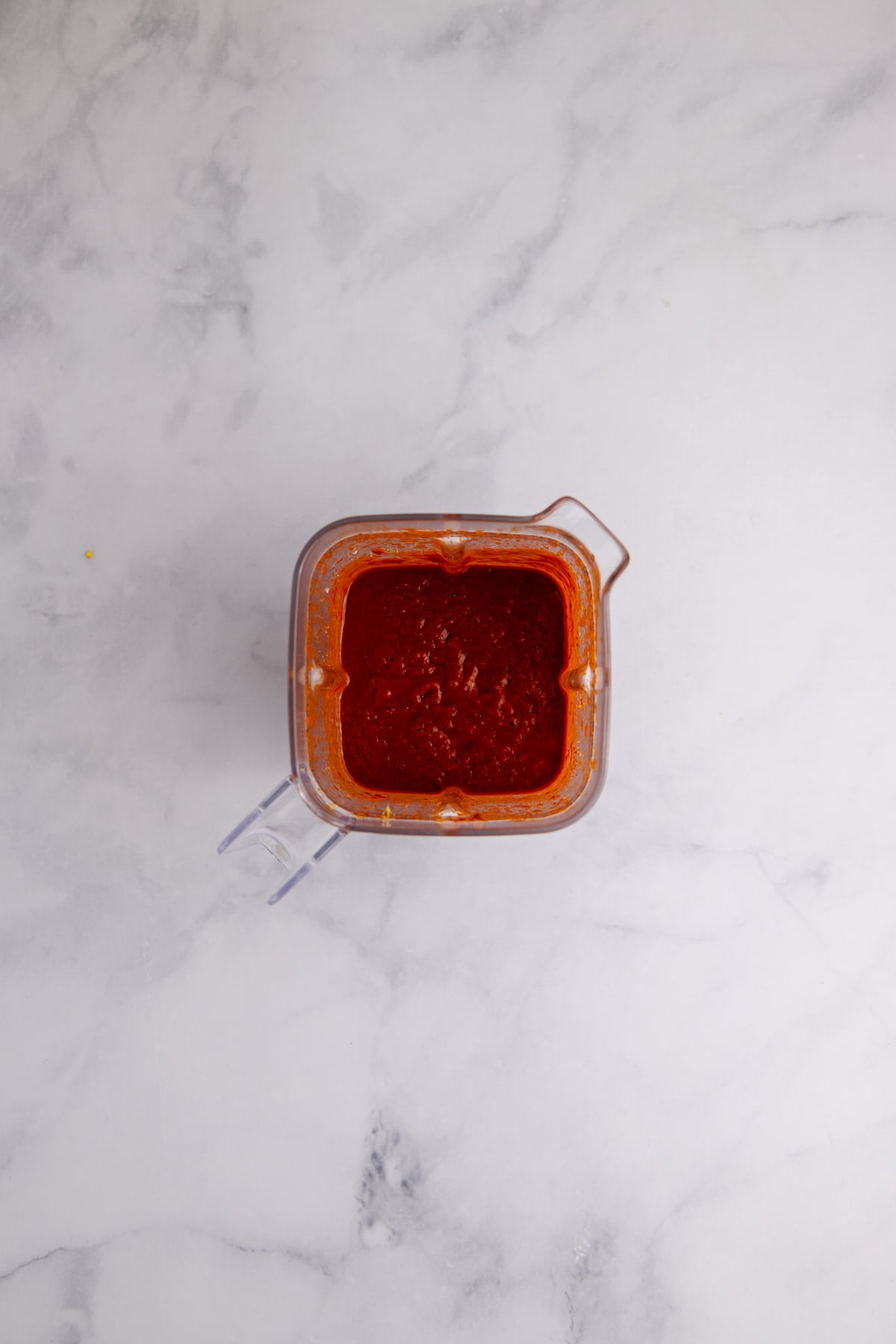 All the ingredients for the sauce into a blender.