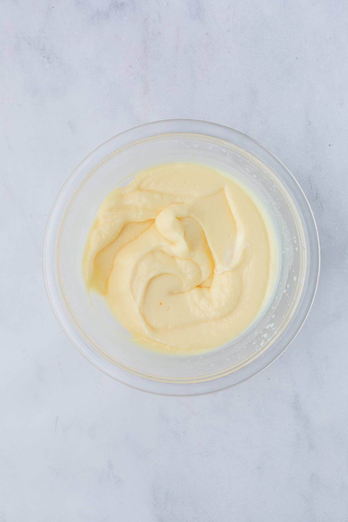 banana pudding in bowl on the counter