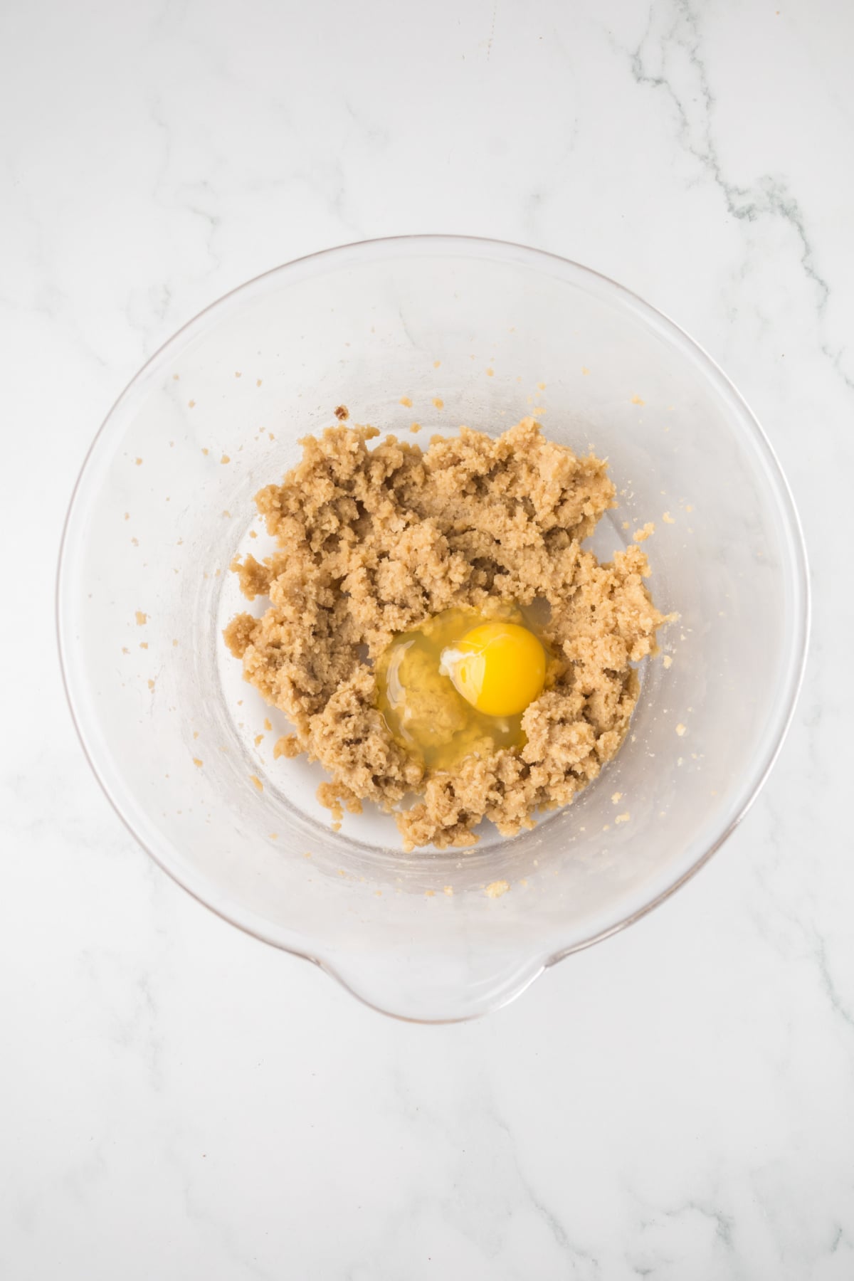 oreo cookie bar dough being mixed in bowl