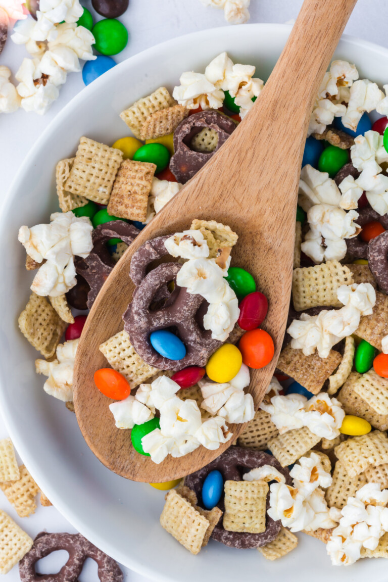 Popcorn Trail Mix (Easy Sweet & Salty Snack Recipe - Kitchen Divas